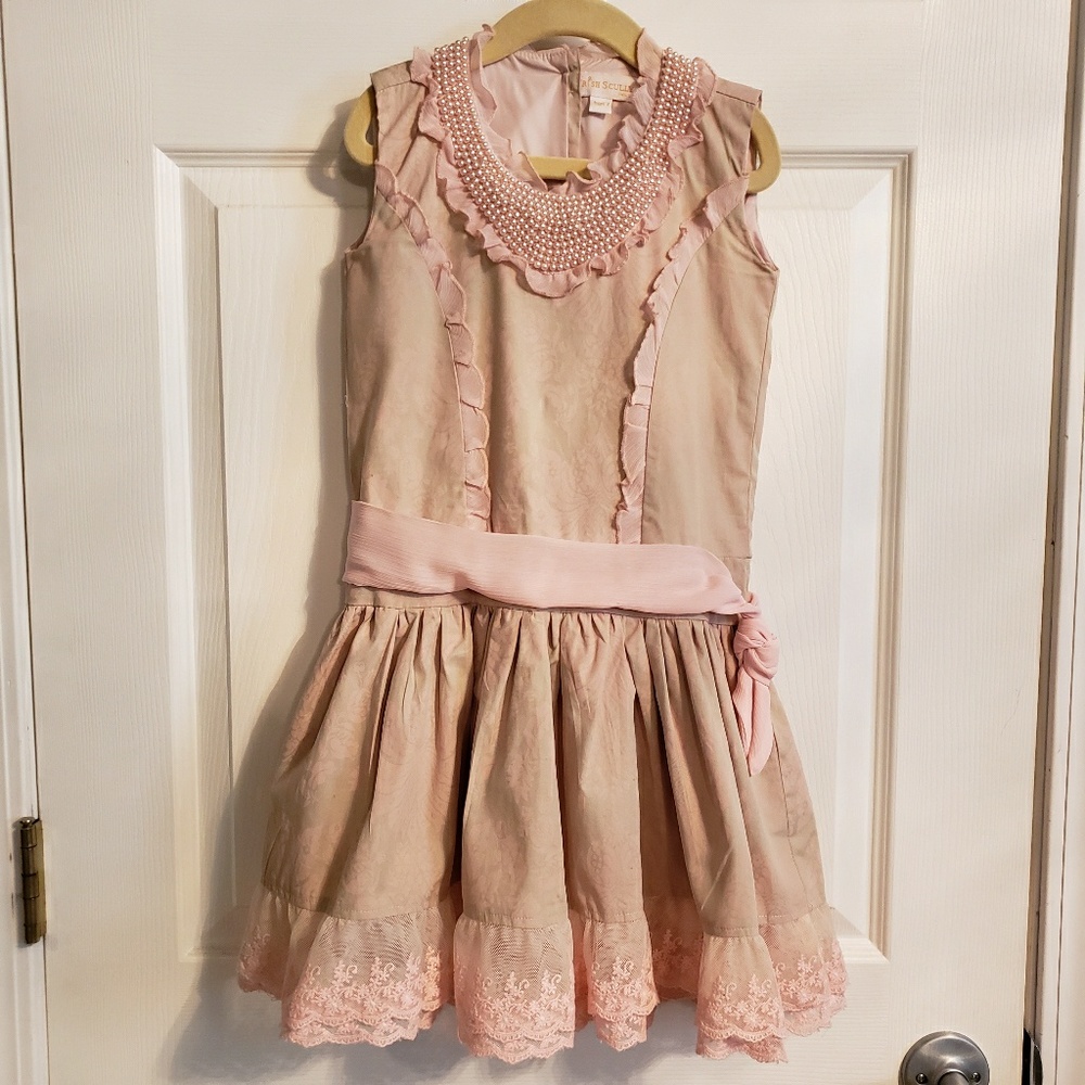 Trish Scully Child Beaded & Lace Princess Dress
